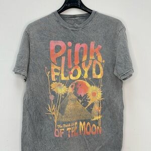 Pink Floyd Graphic Tee - Gray with Pink and Yellow